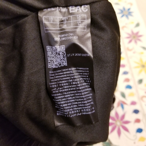 Guess Sparkle Wrap Dress Glittery Stretchy Lined LongSleeve V-Neck Mini LBD EUC - Picture 14 of 14